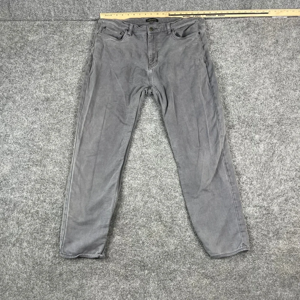 Banana Republic Pants‎ Mens Size 36x32 Gray Slim Fit Cotton Stretch Casual Chino